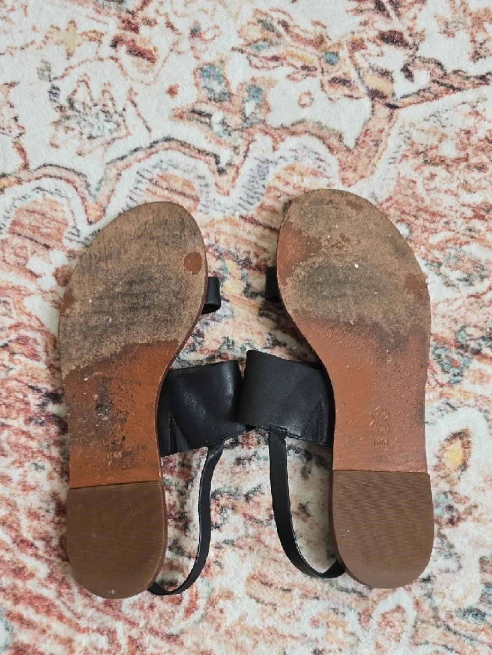 Tory Burch Black Leather Logo Slide Sandals with Slingback - Picture 6 of 7